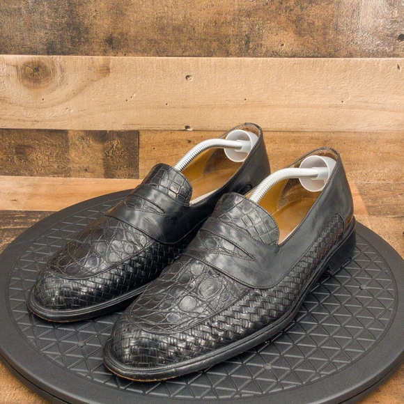 mezlan crocodile sneakers